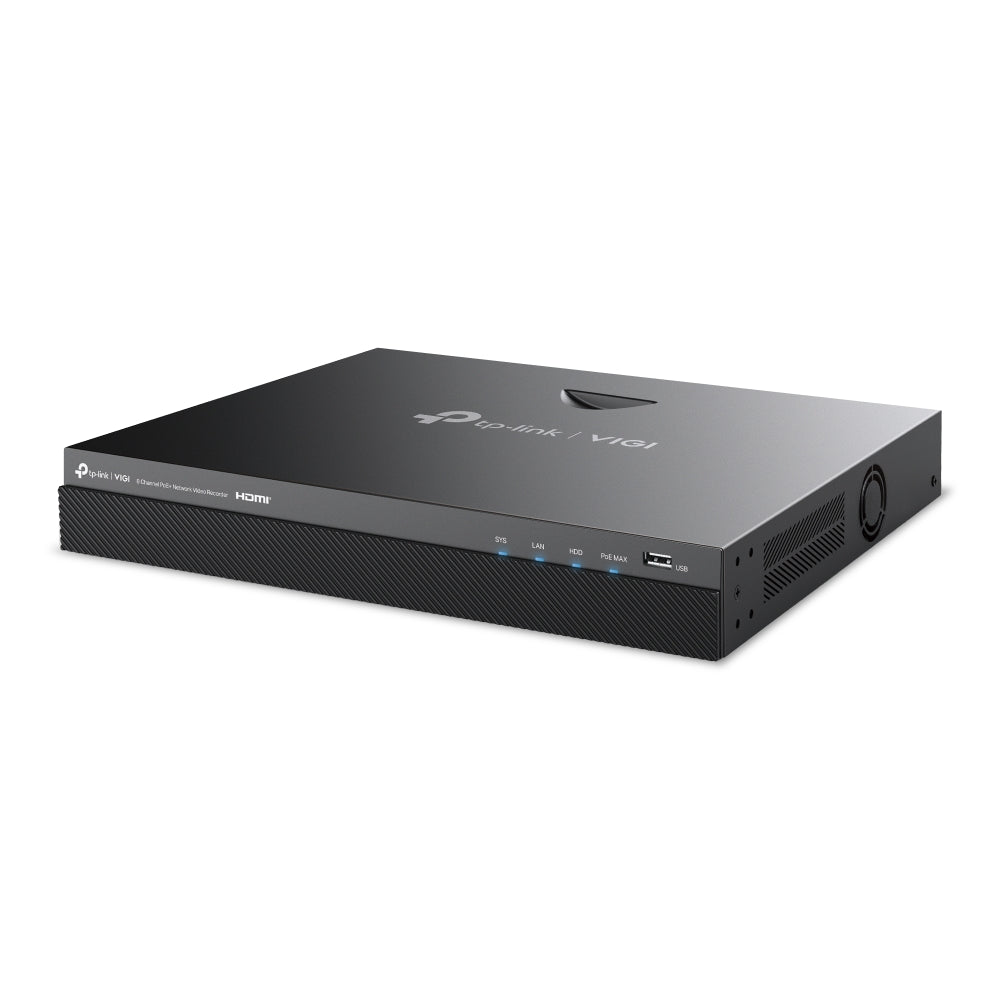 TP-Link VIGI NVR2008H-8MP 8-Channel PoE+ Network Video Recorder