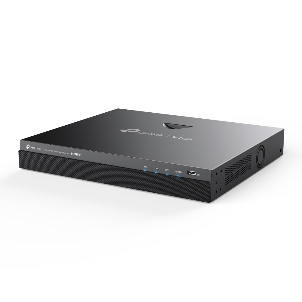 TP-Link VIGI NVR2016H-16MP 16-Channel PoE+ Network Video Recorder