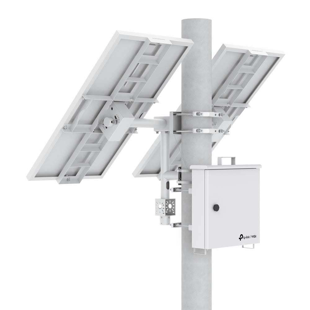 TP‑Link VIGI SP18090 Intelligent Solar Power Supply System | 180 W Dual Panels + 93.6 Ah Battery | MPPT & Aux Heating