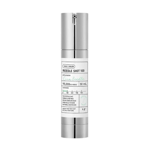 VT Reedle Shot 100 ampoule, silver cap and applicator, 50 ml bottle