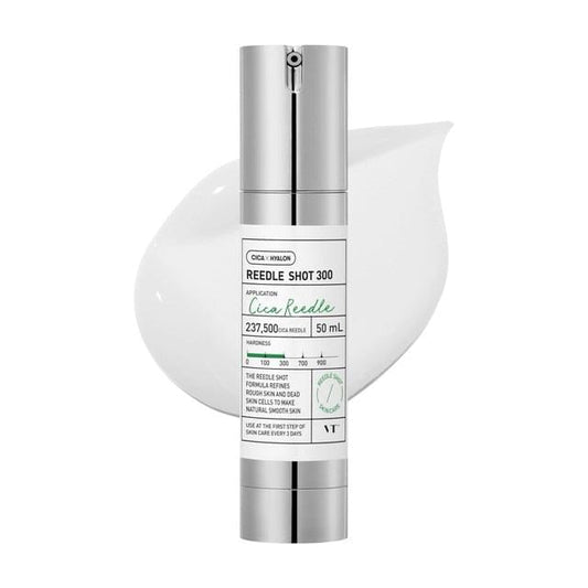 Silver Reedle Shot 300 cica repair ampoule bottle, 50 ml, with label and cap