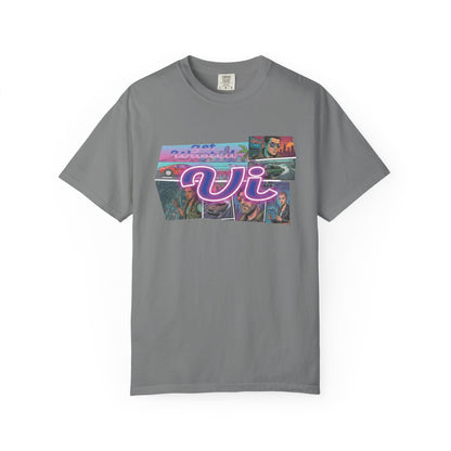 Vice City VI Retro Aesthetic Graphic Tee, Neon Miami Vibes  T-Shirt