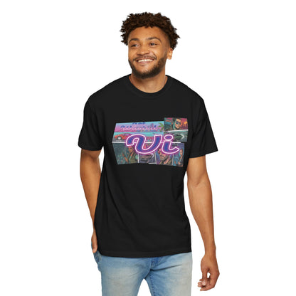 Vice City VI Retro Aesthetic Graphic Tee, Neon Miami Vibes  T-Shirt