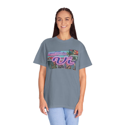 Vice City VI Retro Aesthetic Graphic Tee, Neon Miami Vibes  T-Shirt