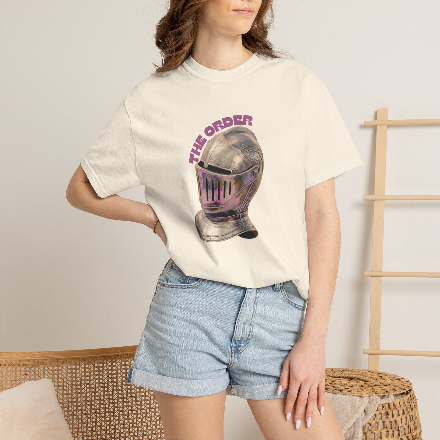 The Order Knight Helmet Graphic T-Shirt - Victorian Knight Unisex Tees Designed By Aprasi