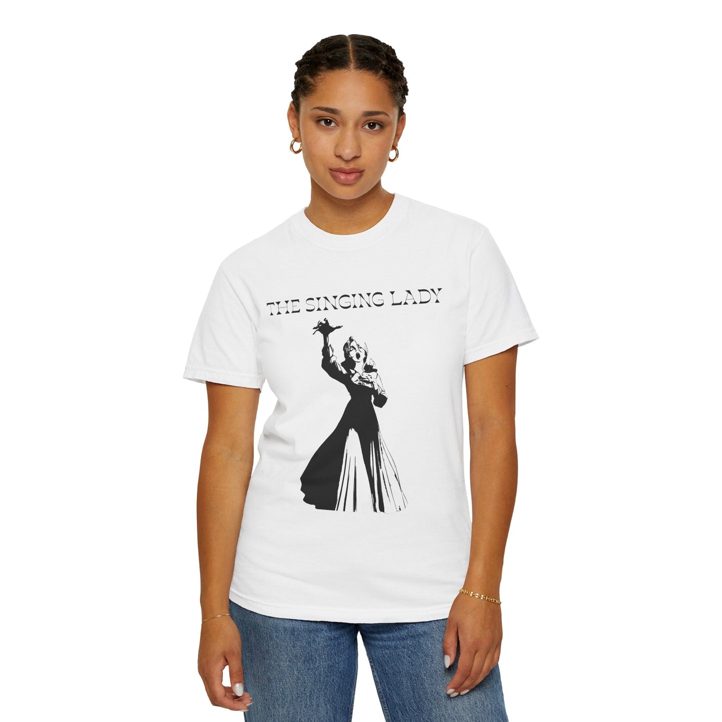 The Singing Lady T-Shirt — Vintage Silhouette Music Tee