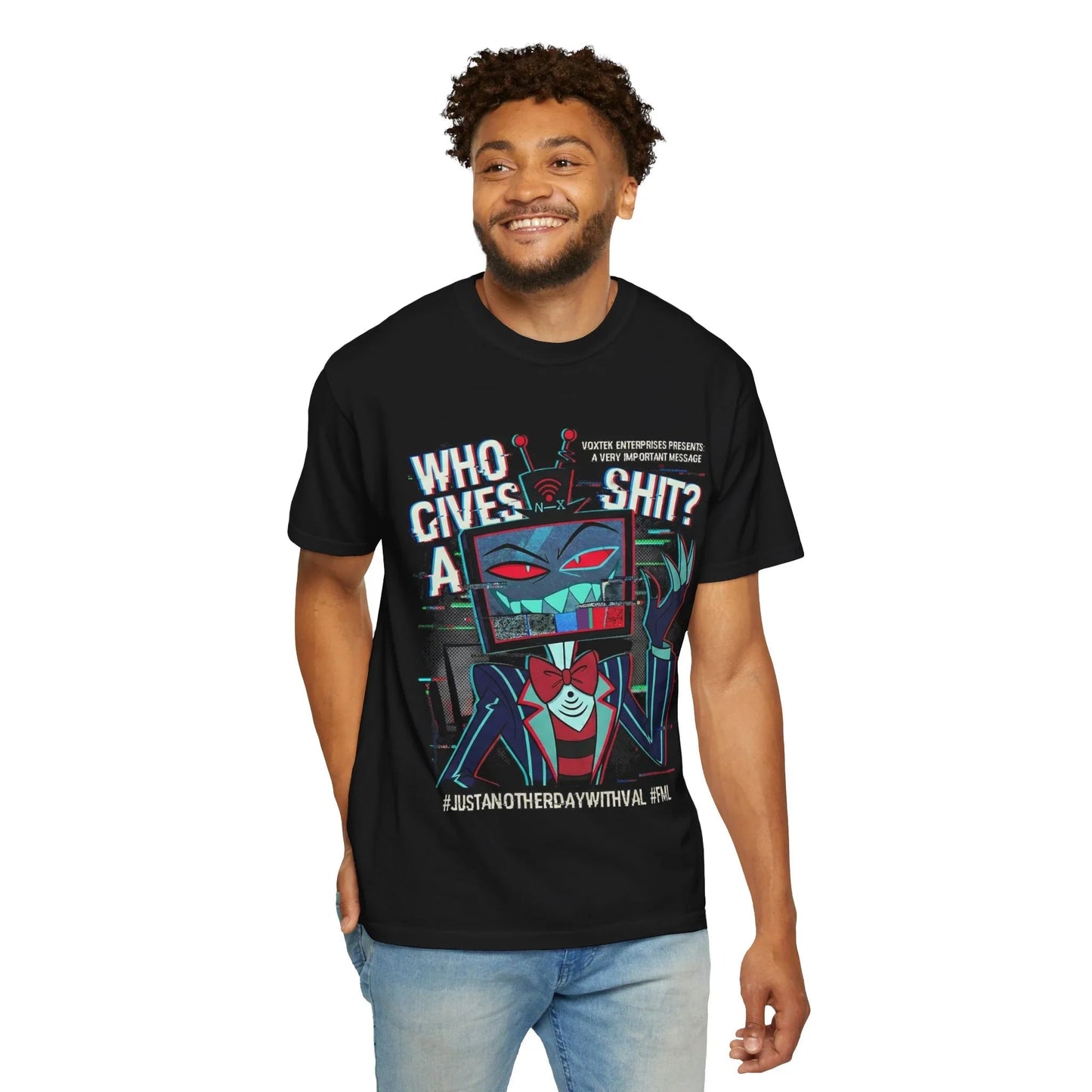 Vox Hazbin Hotel Graphic  Oversized TV Demon Tshirt