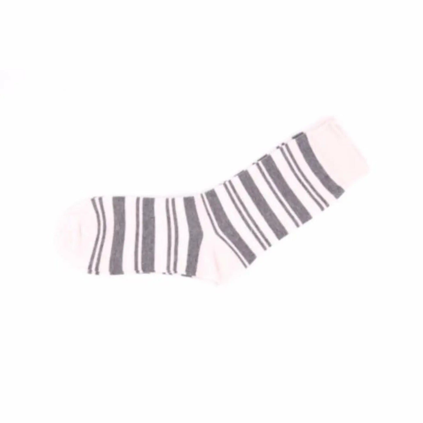 Womens Design Double Striped Pattern Women Size 2-8 Cotton Crew Socks