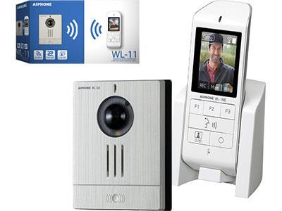 Aiphone WL-11 Wireless Video Intercom Kit with 2.4" LCD Monitor, Surface-Mount Door Station & DECT Wireless Technology – Complete Kit