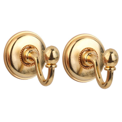 WQQZJJ Organization And Storage 2x Metal Curtain Holdback Wall Tie Back Hooks Hanger Holder Window Curtain Hooks On Clearance Gold