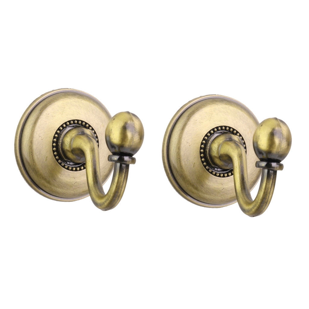 WQQZJJ Organization And Storage 2x Metal Curtain Holdback Wall Tie Back Hooks Hanger Holder Window Curtain Hooks On Clearance Khaki