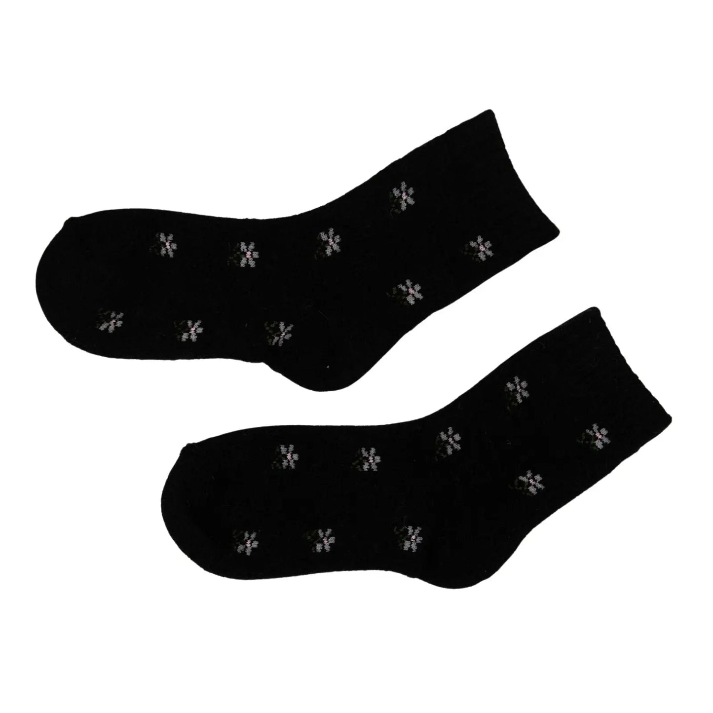 4 Pairs Floral Wool Socks For Women