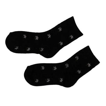 4 Pairs Floral Wool Socks For Women