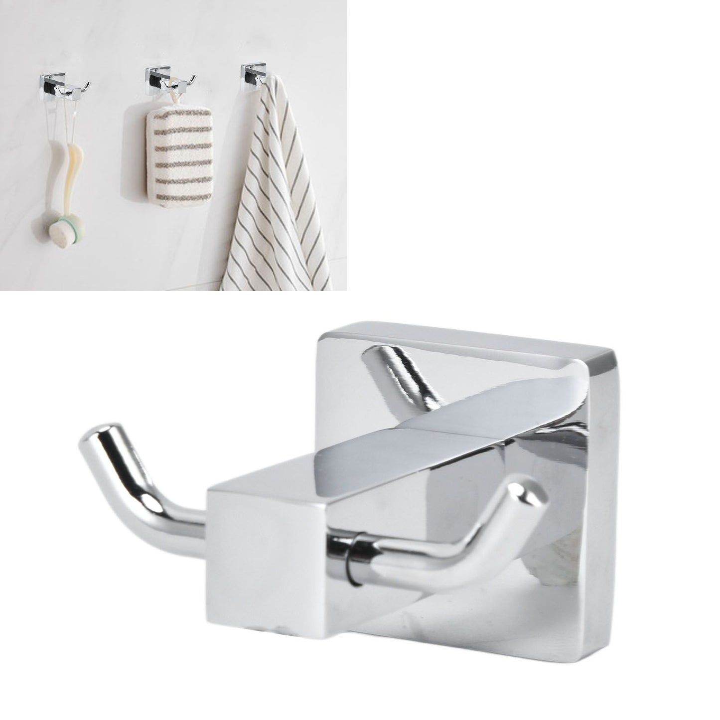 Wall Mounted Coat Hook Stainless Steel Towel Robe Clothes Hook for Bath Kitchen Hotel