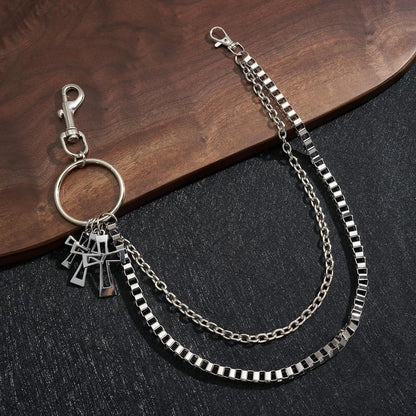 Wallet Chain,Punk Trousers Pants Chains for Men Women,Pocket Chain Heavy Chain Belt Goth Accessories