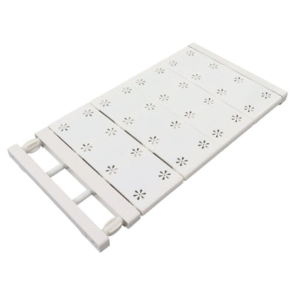 Wardrobe Partition Board Storage Extendable Rod Space Saving Layered Partition Board for Cabinet 18.9-31.5in
