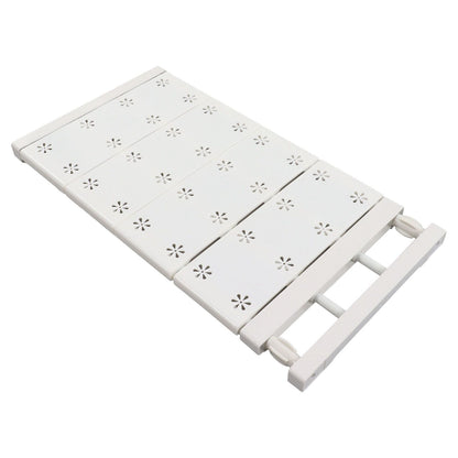 Wardrobe Partition Board Storage Extendable Rod Space Saving Layered Partition Board for Cabinet 18.9-31.5in