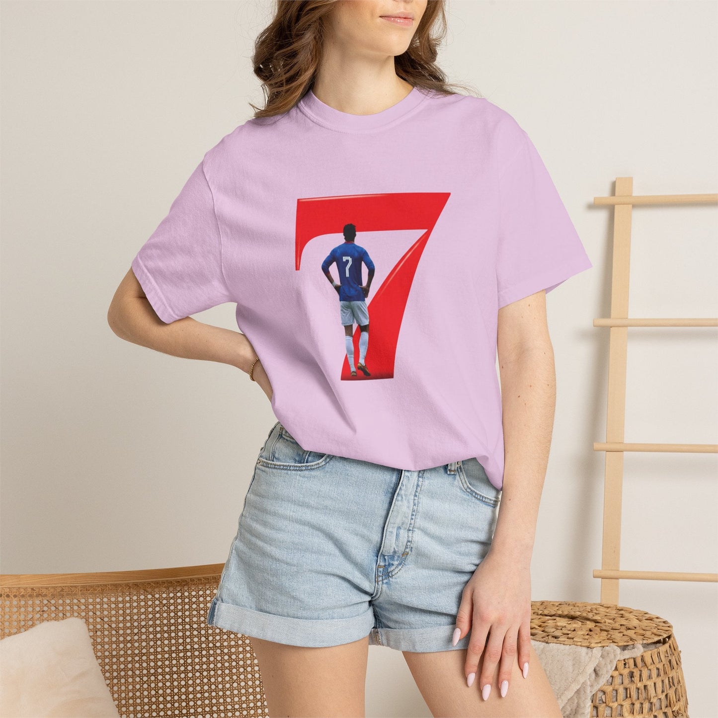No.7 Celebration Tee | Retro Football Player Graphic Shirt