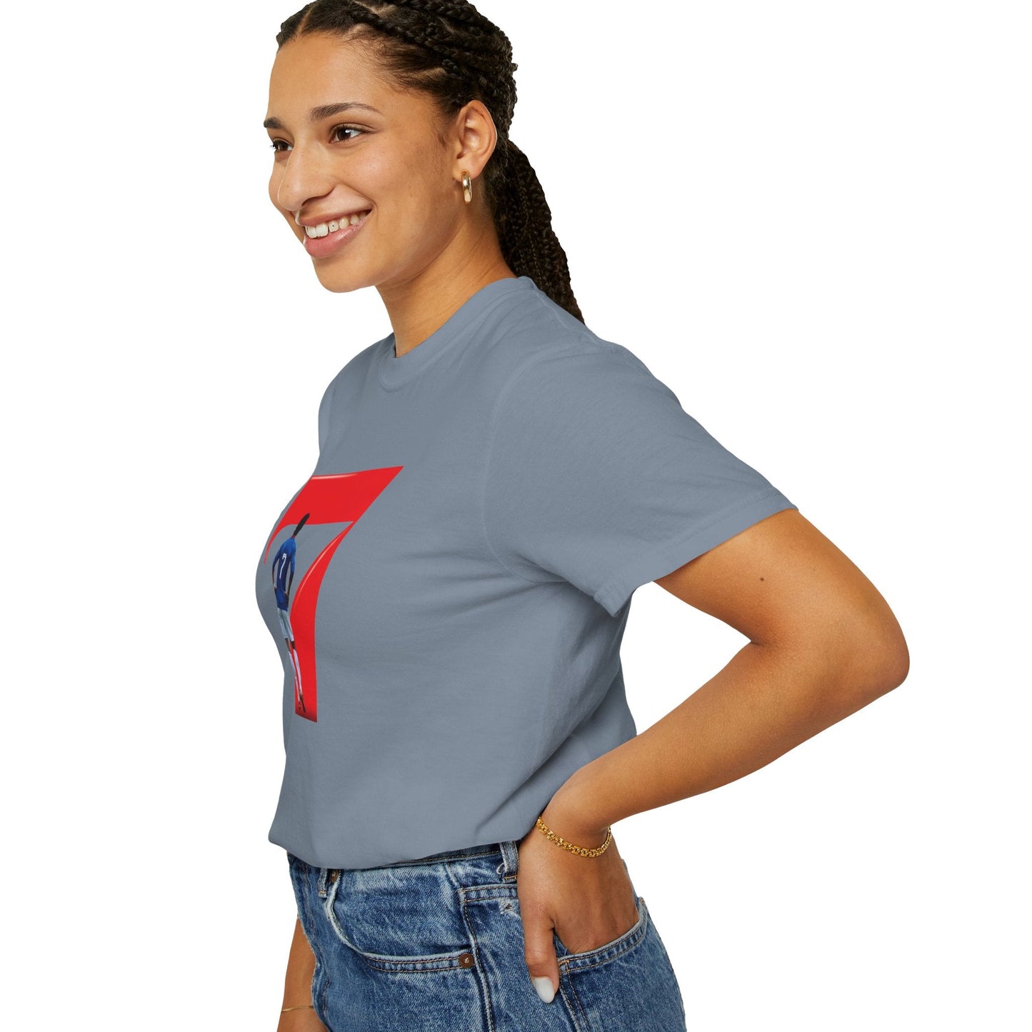 No.7 Celebration Tee | Retro Football Player Graphic Shirt