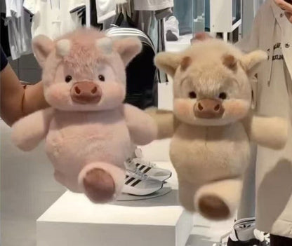 Reversible 45cm Cute Cow Plush - Soft Pig Cow Stuffed Plush Toy for Kids & Adults