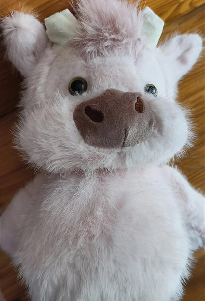 Reversible 45cm Cute Cow Plush - Soft Pig Cow Stuffed Plush Toy for Kids & Adults