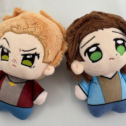 Dean Plush Sam Plush Winchester Brothers Retro Dark Fantasy Horror RPG Paranormal Investigation Game Handmade Plushies 10cm