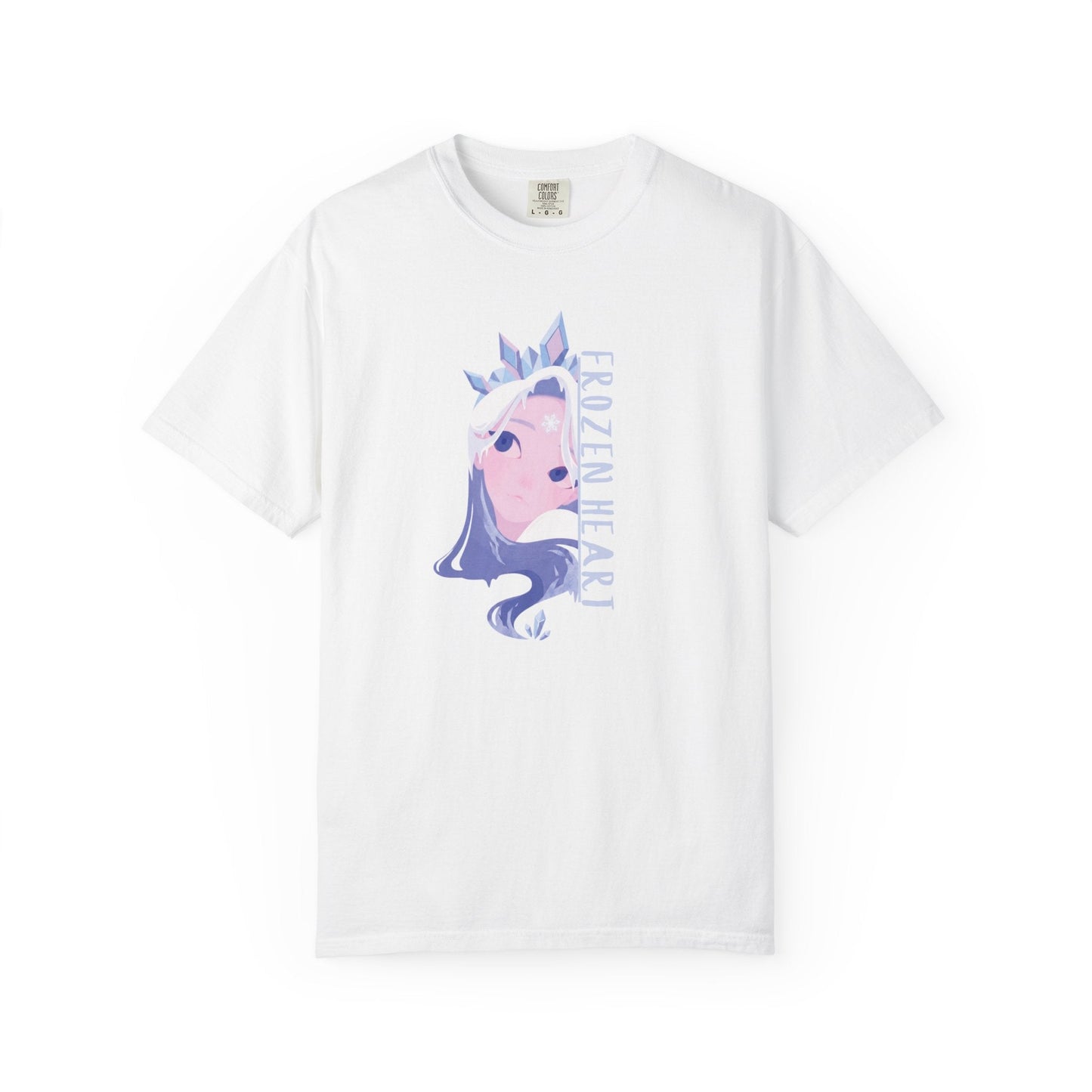 Winter Majesty Frozen Heart T-Shirt - Cryo Empress Ice Queen Anime Graphic Tee