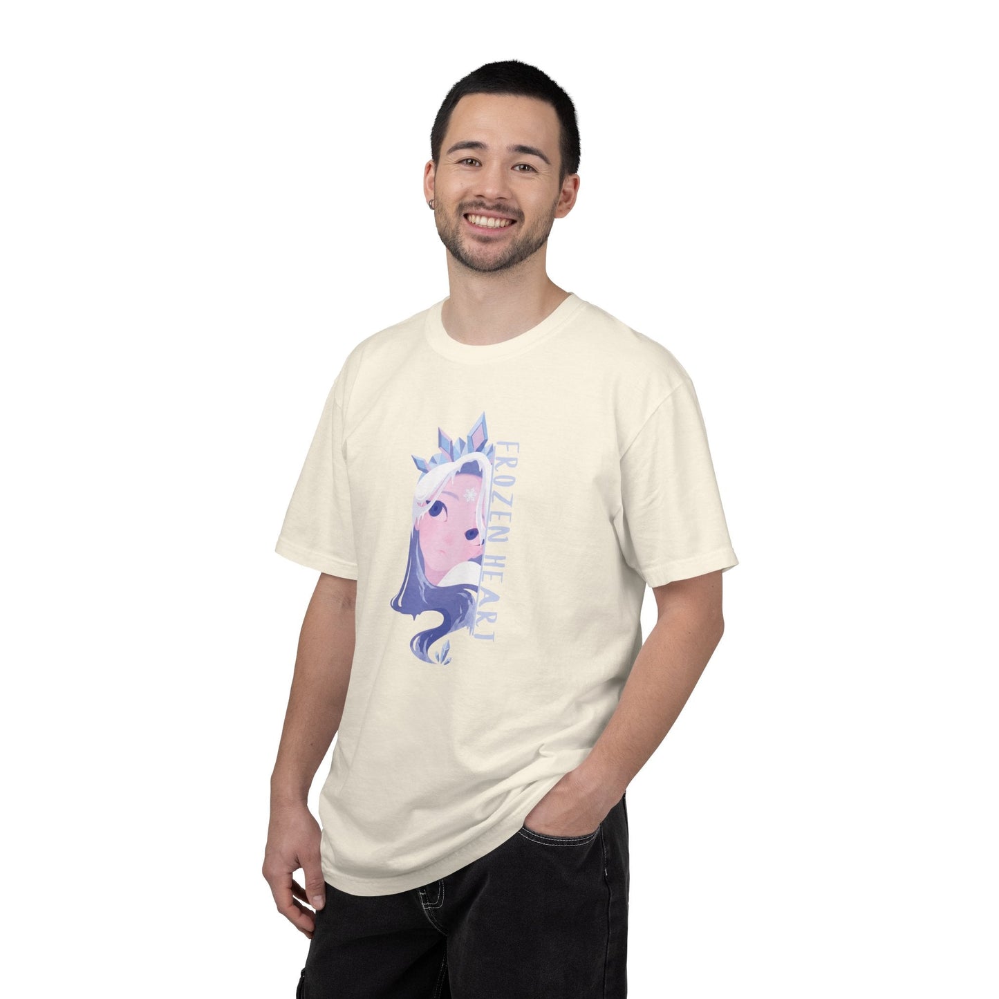 Winter Majesty Frozen Heart T-Shirt - Cryo Empress Ice Queen Anime Graphic Tee