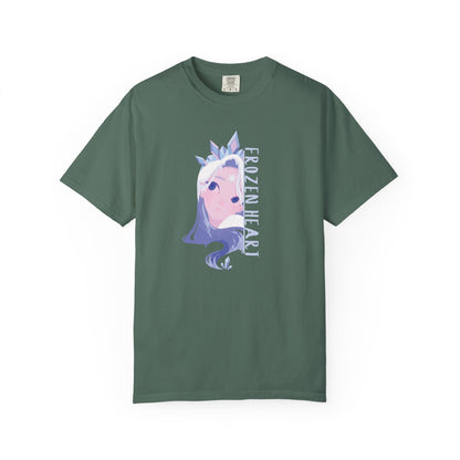 Winter Majesty Frozen Heart T-Shirt - Cryo Empress Ice Queen Anime Graphic Tee