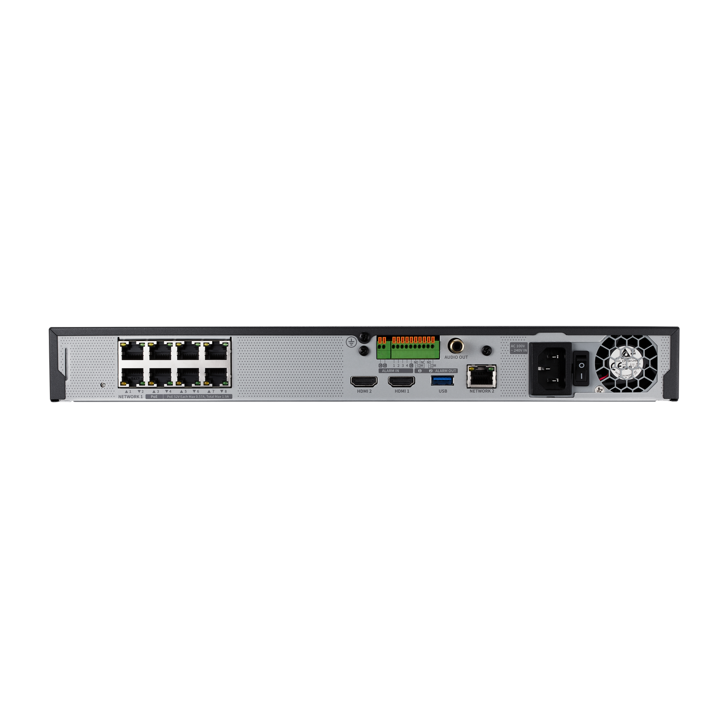 Wisenet HV-XRN-815S 8-Channel AI NVR with PoE and 12MP Support