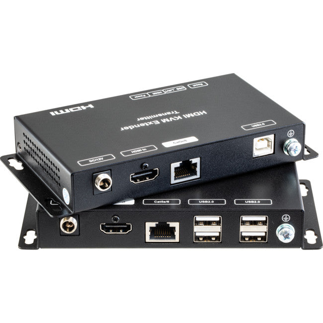 XTENDR HDMI Extender with USB KVM | 1080p | 4x USB 2.0 | 50m Over Single Cat5e/6 | Dual POC – XTR-C5USBPRO2-SX