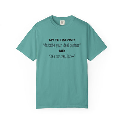 Funny Yumejoshi T-Shirt He's Not Real But Comfort Character Tee Self Shipper Yumeship Gift