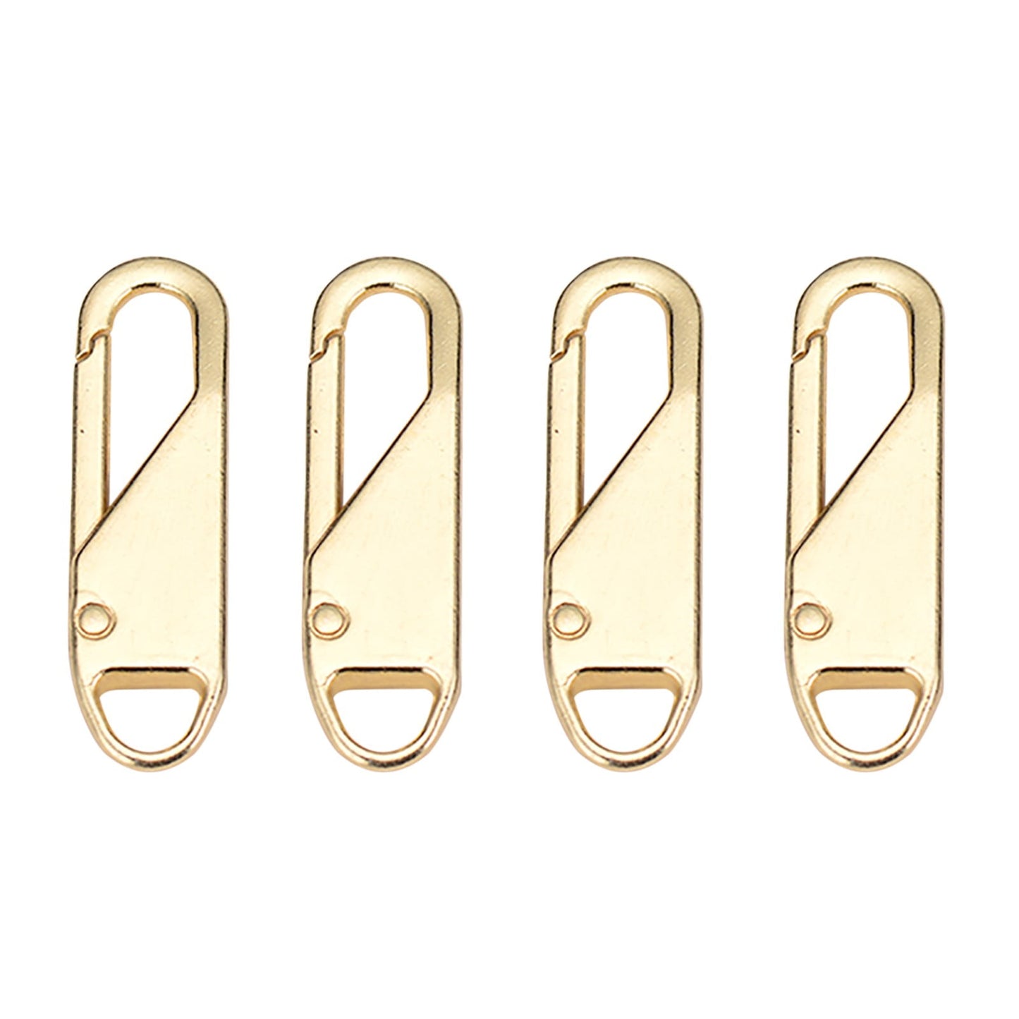 Zipper Pull Replacement, Heavy Duty Universal Zipper Puller, Detachable Zipper Pull Oval Tabs for Luggage Clothing Jackets Backpacks Boots Purse Coat, 4 Pcs, 1.46x0.43 1.46" x 0.43" Black/4 Pcs