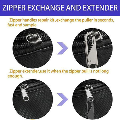 Zipper Pull Replacement, Heavy Duty Universal Zipper Puller, Detachable Zipper Pull Oval Tabs for Luggage Clothing Jackets Backpacks Boots Purse Coat, 4 Pcs, 1.46x0.43 1.46" x 0.43" Brown/4 Pcs
