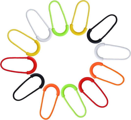 U-shaped zipper pull cords set in assorted colors, for zipper tabs and pulls
