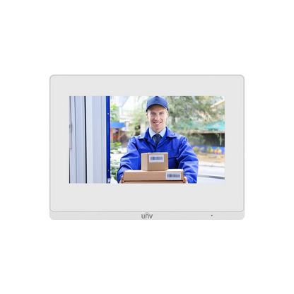 UNIVIEW OEI‑372S‑H‑W 7″ HD Indoor Intercom Station – Smart Video Door Entry Monitor