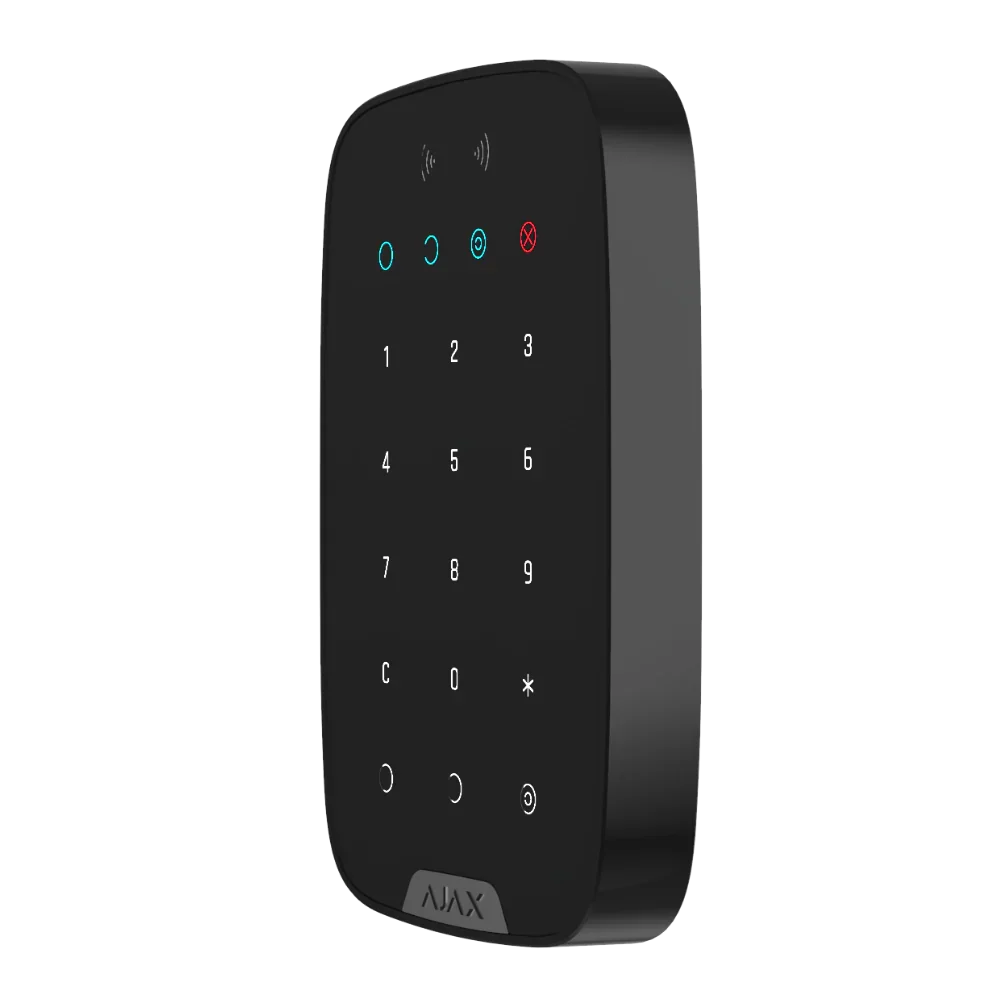 AJAX#30643 – Ajax KeyPad Jeweller Wireless Touch Keypad for Ajax Alarm Systems (Black)
