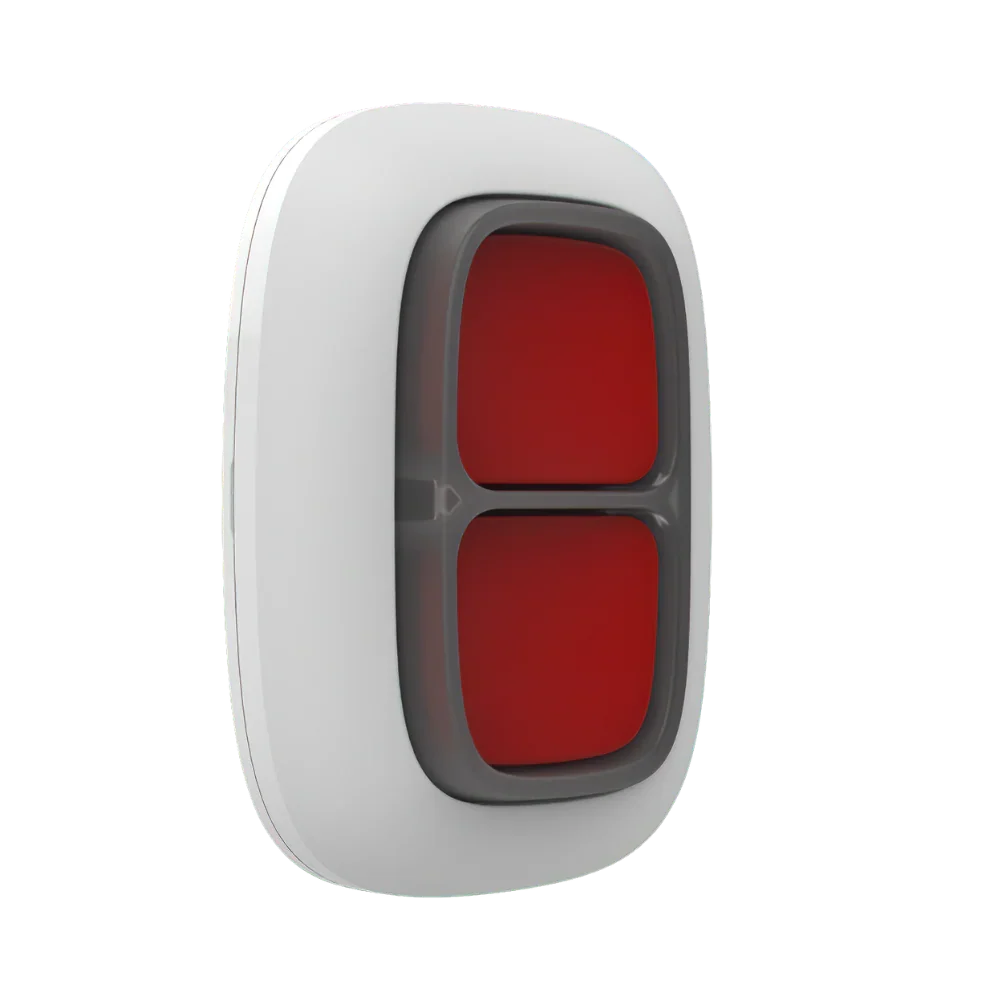 AJAX#30624 – Ajax DoubleButton Jeweller Wireless Hold-Up / Panic Button (White)