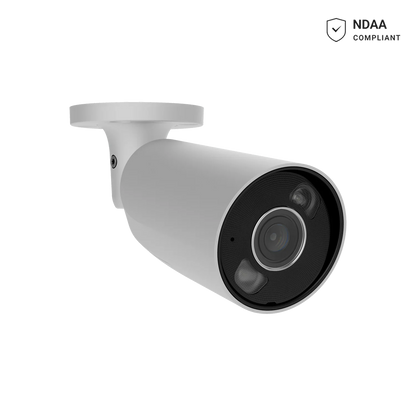 AJAX#126257 Ajax 8MP 2.8mm Bullet HL IP Security Camera – White / Black