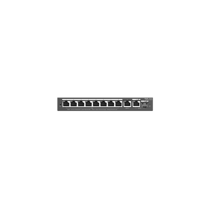 RG-ES210GS-P 10-Port Gigabit Smart Cloud Managed PoE Switch – 8 PoE+ Ports, 1 Combo Port, Fanless, Ideal for Enterprise & CCTV Networks