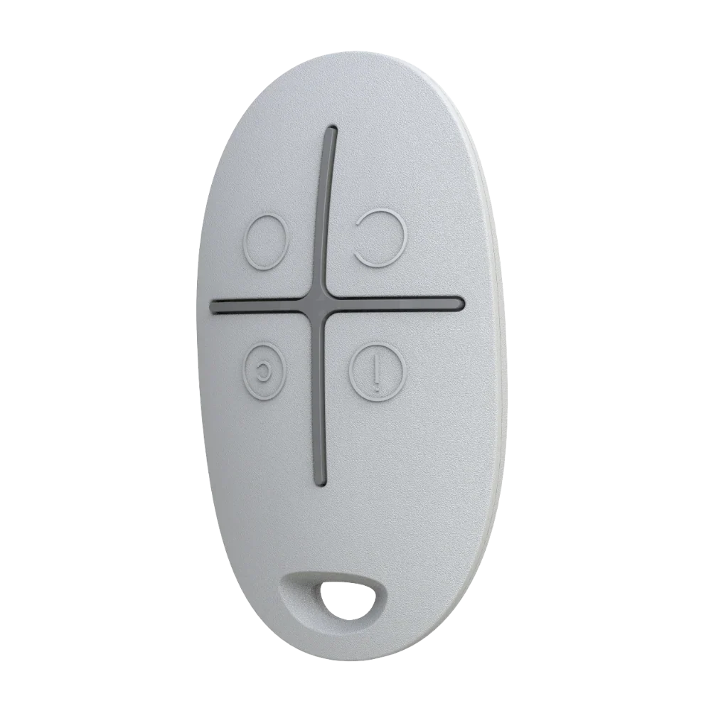 AJAX#30670 – Ajax SpaceControl Jeweller Wireless Key Fob with Panic Button (White)