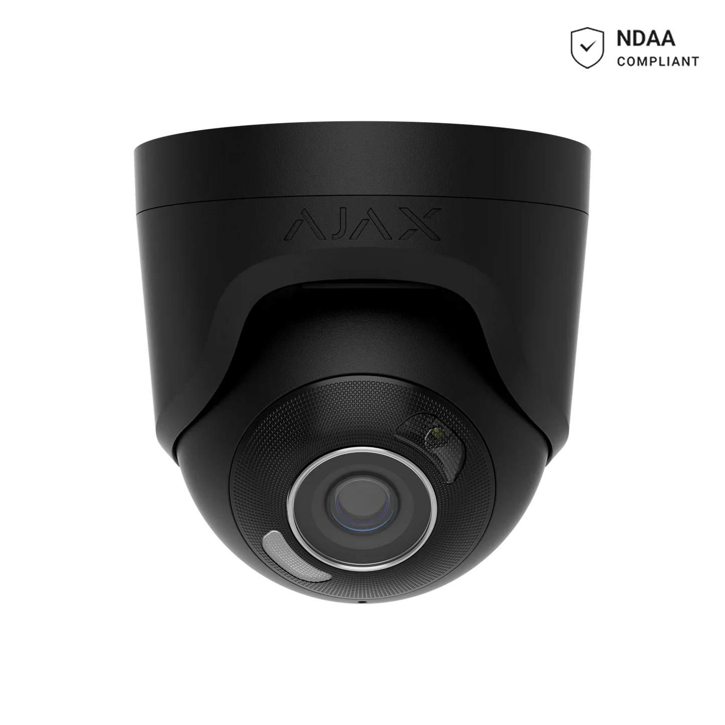 AJAX#126261 Ajax 5MP 2.8mm Turret HL IP Security Camera – White / Black