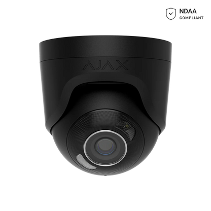 AJAX#126261 Ajax 5MP 2.8mm Turret HL IP Security Camera – White / Black