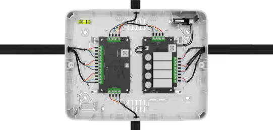 AJAX#62946 Ajax Superior Fibra Case B (175) White / Black – Protective Enclosure for Two Ajax Fibra Modules