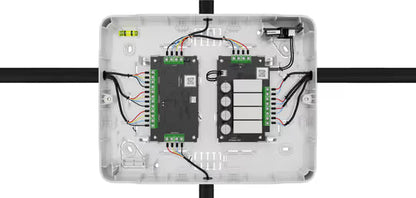 AJAX#62946 Ajax Superior Fibra Case B (175) White / Black – Protective Enclosure for Two Ajax Fibra Modules