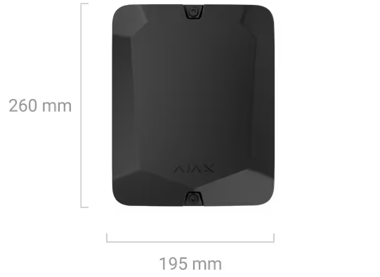 AJAX#67828 Ajax Fibra Case C (260) White / Black – Protective Enclosure for Superior LineSupply Fibra with 7Ah Backup Battery