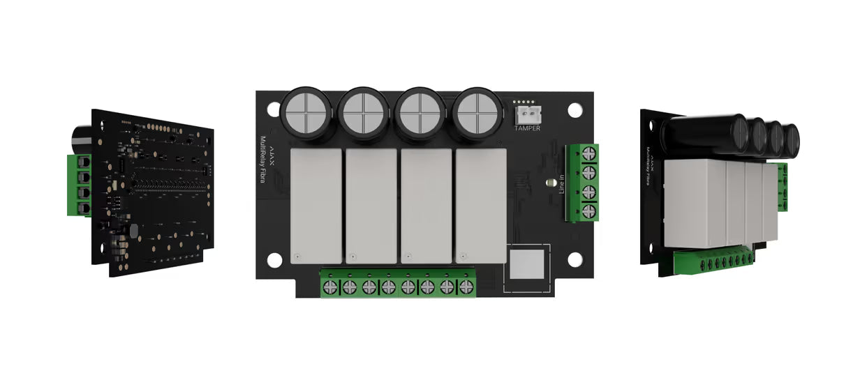 AJAX#64932 Ajax Superior MultiRelay Fibra – 4-Channel Wired Automation Relay Module