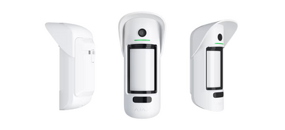 AJAX#45854 Ajax MotionCam Outdoor (PhOD) Jeweller with Hood Wireless Outdoor Motion Detector with Advanced Photo Verification White