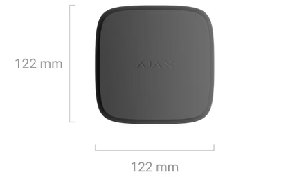 AJAX#82200 Ajax FireProtect 2 AC (Heat/Smoke) Jeweller Wireless Mains-Powered Heat &amp; Smoke Detector White/Black
