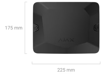 AJAX#62946 Ajax Superior Fibra Case B (175) White / Black – Protective Enclosure for Two Ajax Fibra Modules